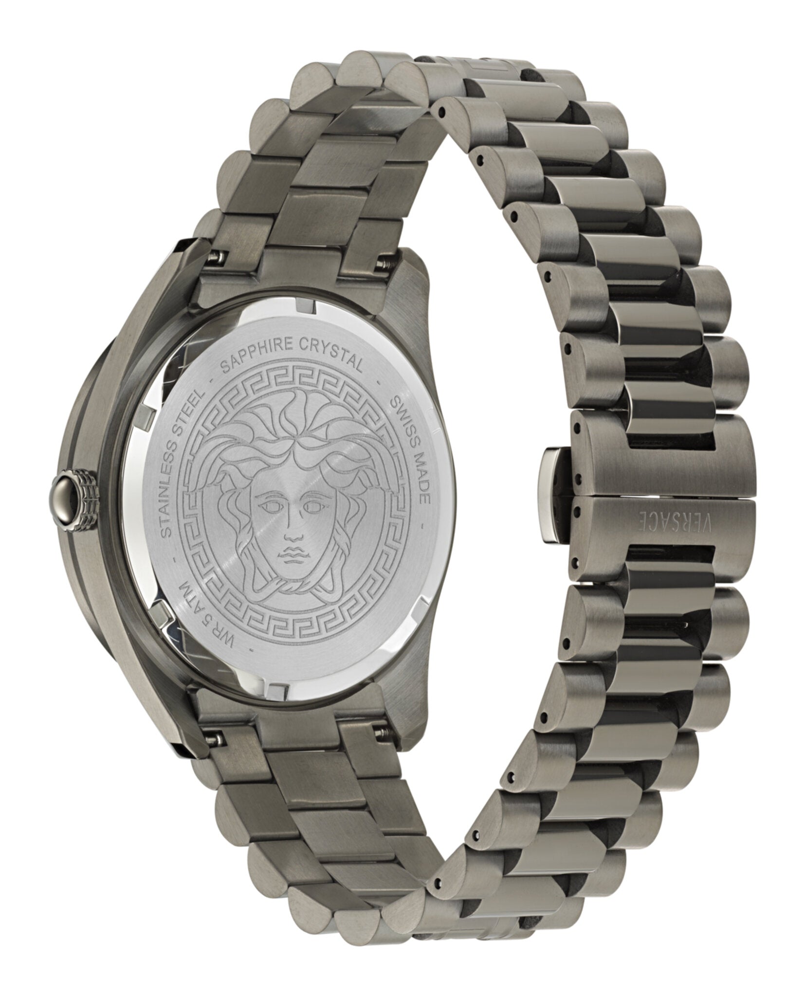 Versace Mens 42mm Bracelet Fashion Watch