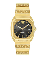 Versace Versace Mens  Gold 41.5mm Bracelet Fashion Watch