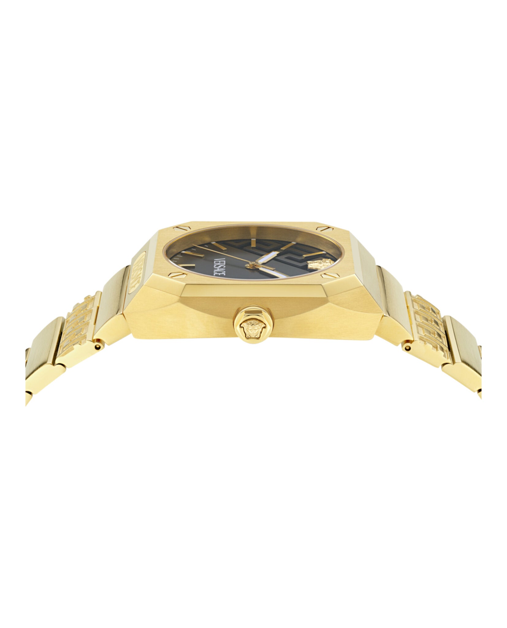 Versace Versace Mens  Gold 41.5mm Bracelet Fashion Watch