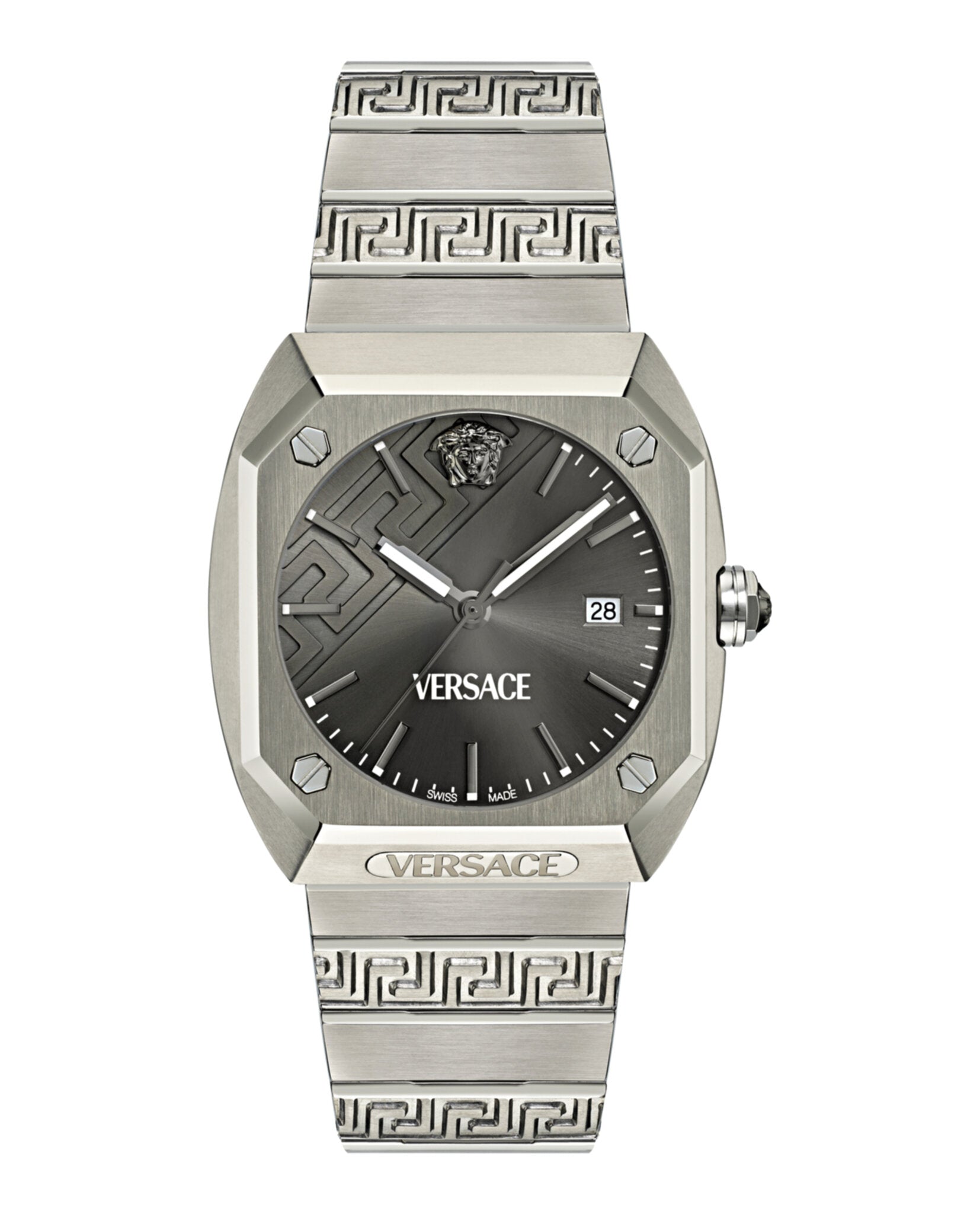 Versace Mens Titanium 41.5mm Bracelet Fashion Watch