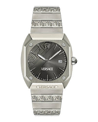 Versace Mens Titanium 41.5mm Bracelet Fashion Watch