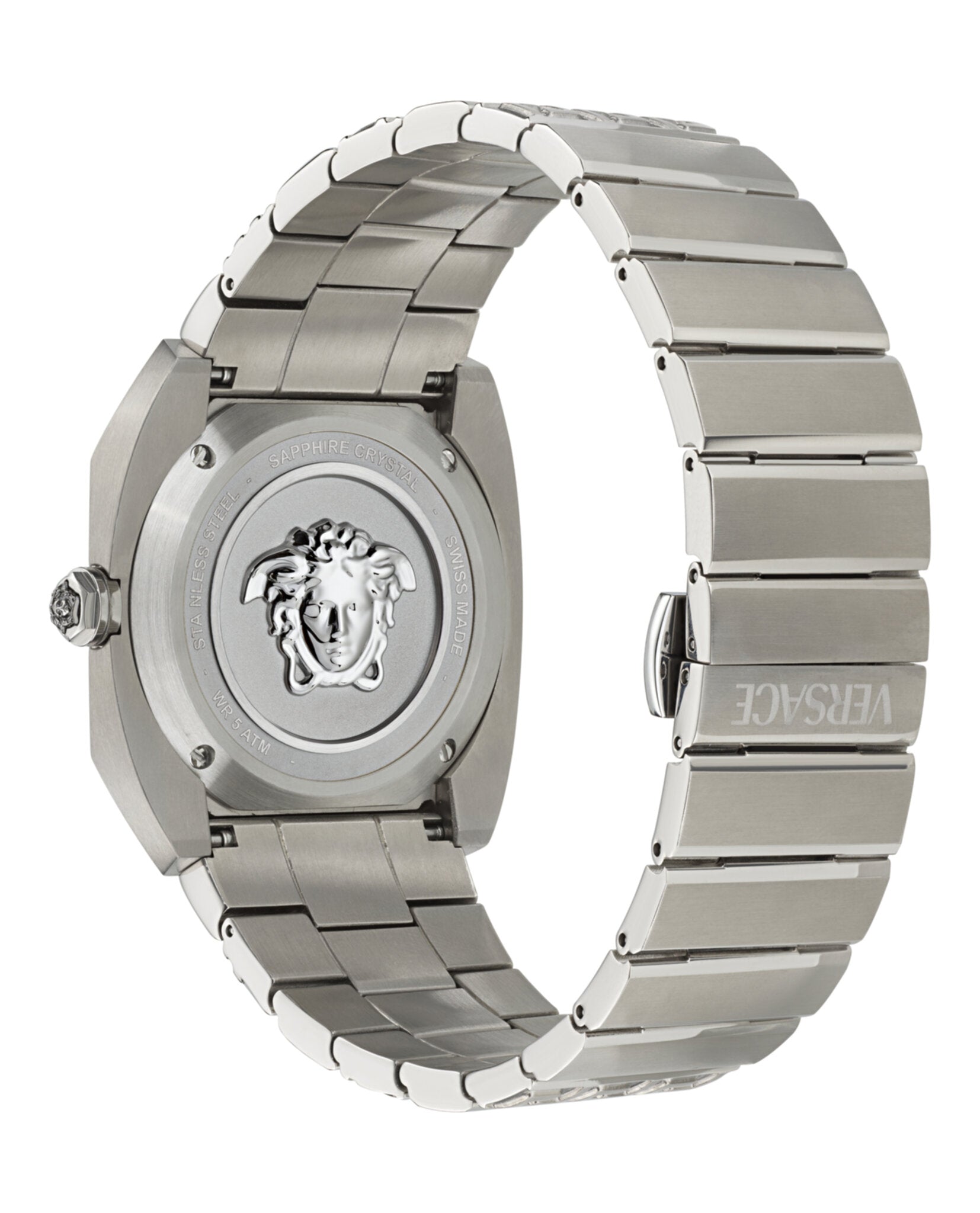 Versace Mens Titanium 41.5mm Bracelet Fashion Watch