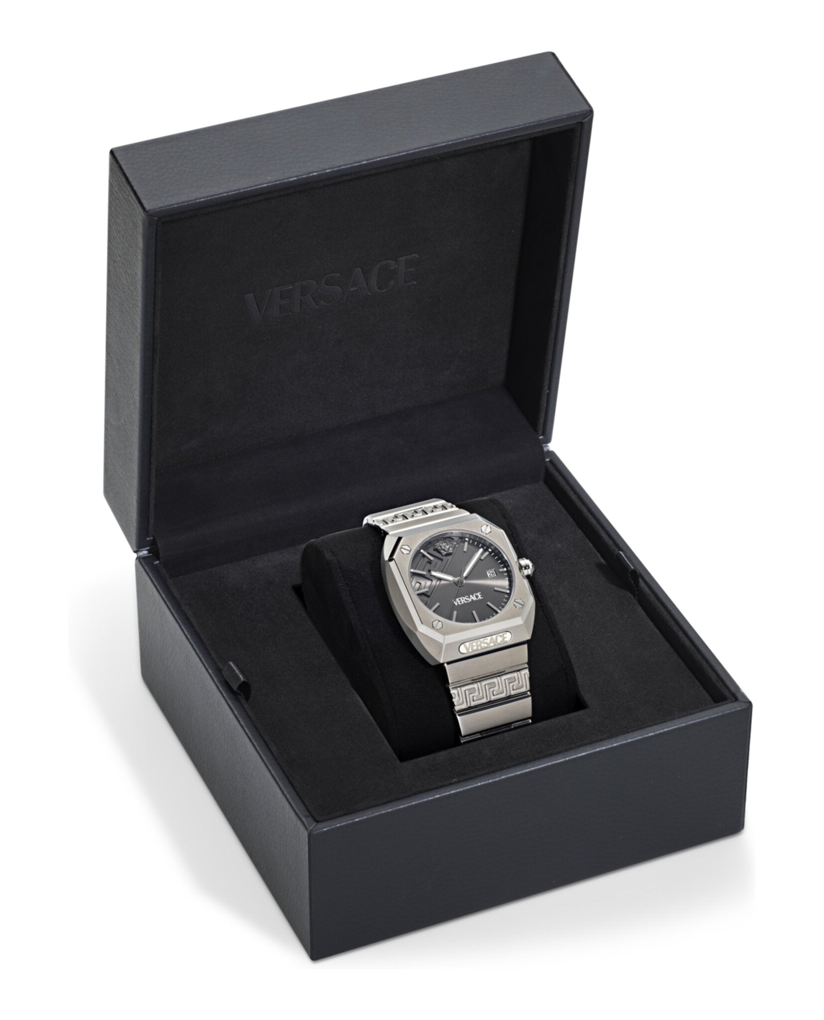 Versace Mens Titanium 41.5mm Bracelet Fashion Watch