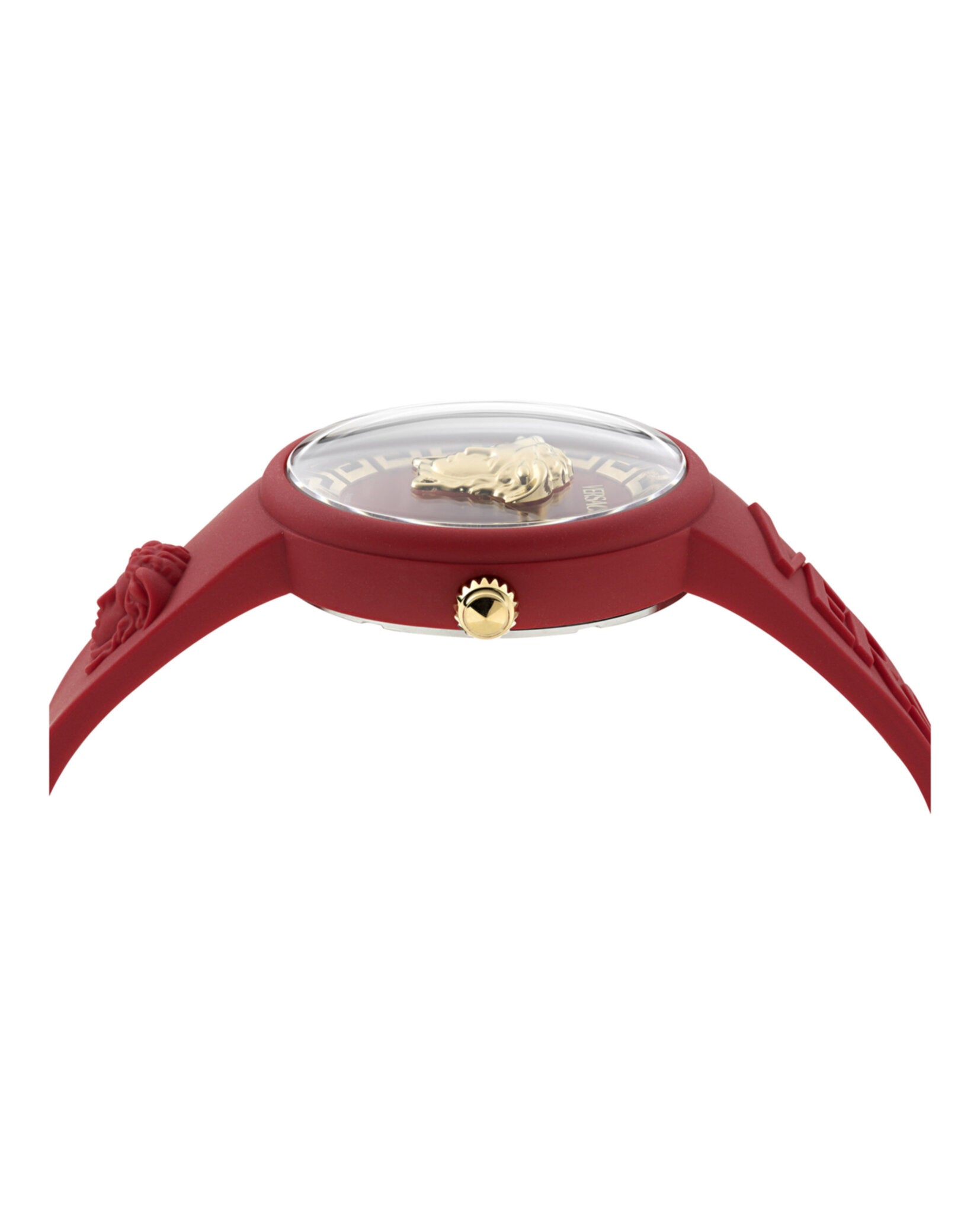 Versace Versace Womens  Red 39mm Strap Fashion Watch