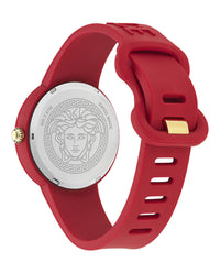 Versace Versace Womens  Red 39mm Strap Fashion Watch