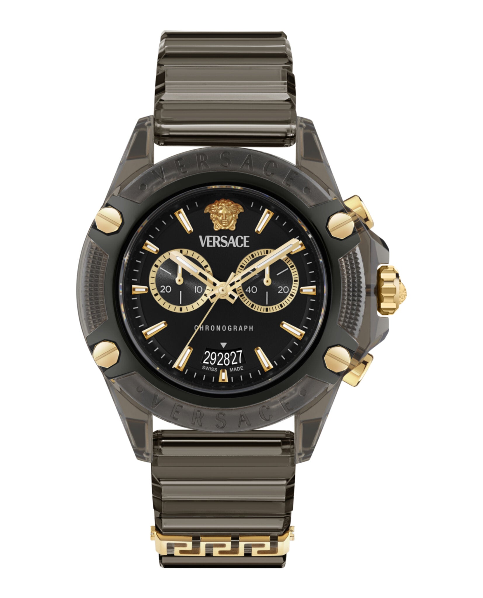 Versace Mens 44mm Strap Fashion Watch