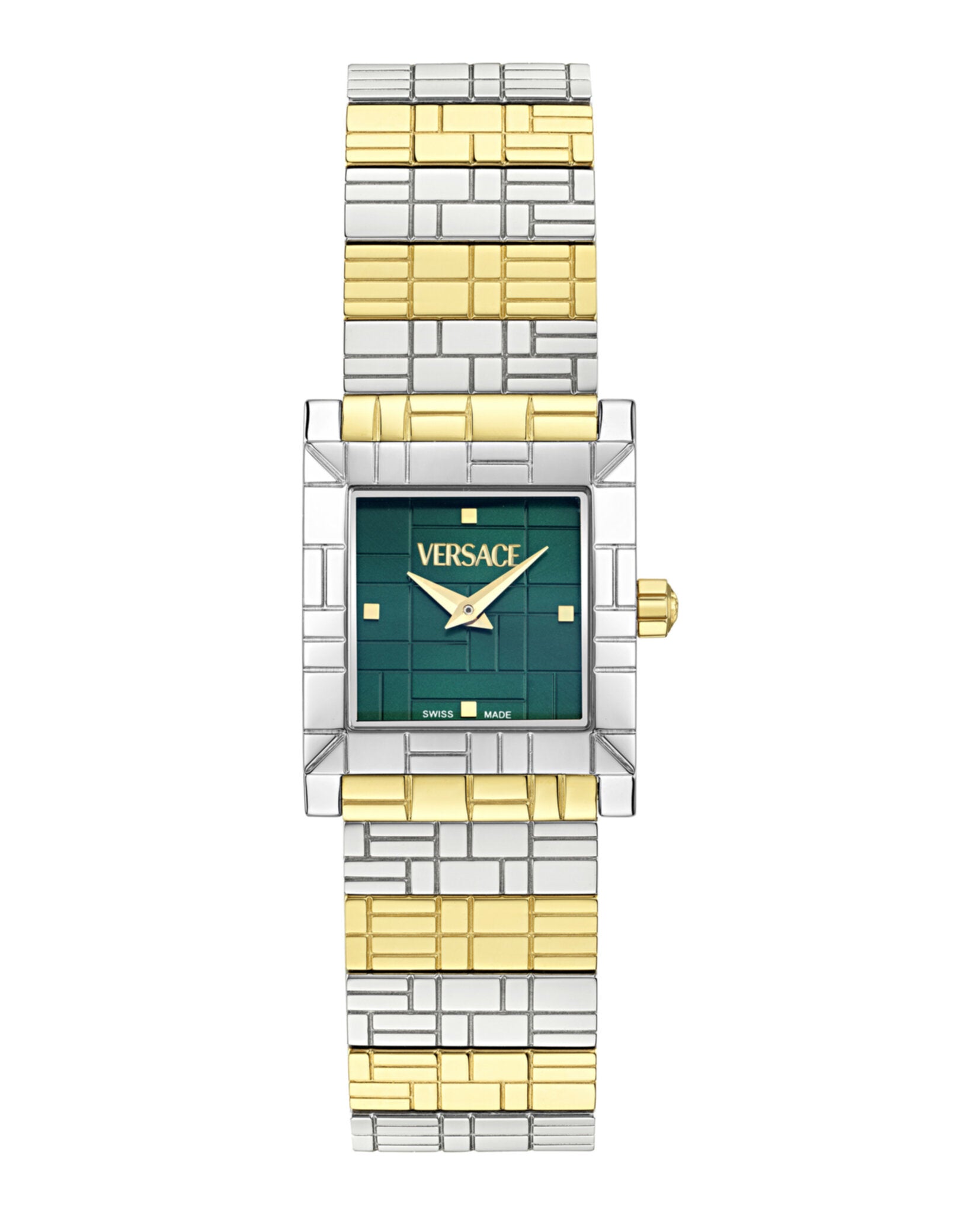 Versace Versace Womens  Two Tone 22mm Bracelet Fashion Watch
