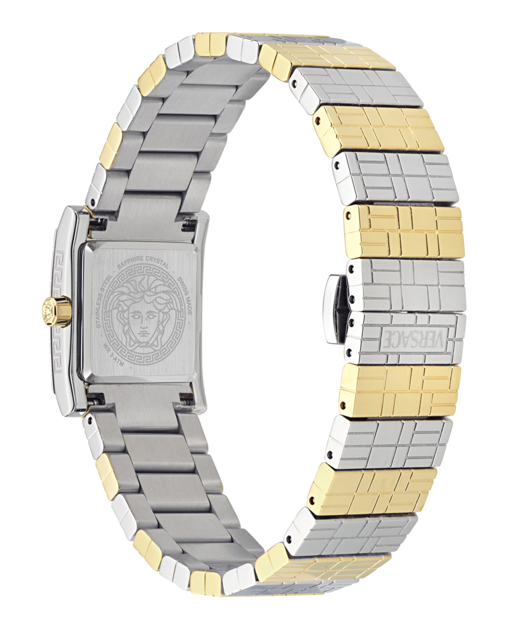 Versace Versace Womens  Two Tone 22mm Bracelet Fashion Watch