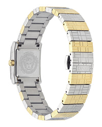 Versace Versace Womens  Two Tone 22mm Bracelet Fashion Watch