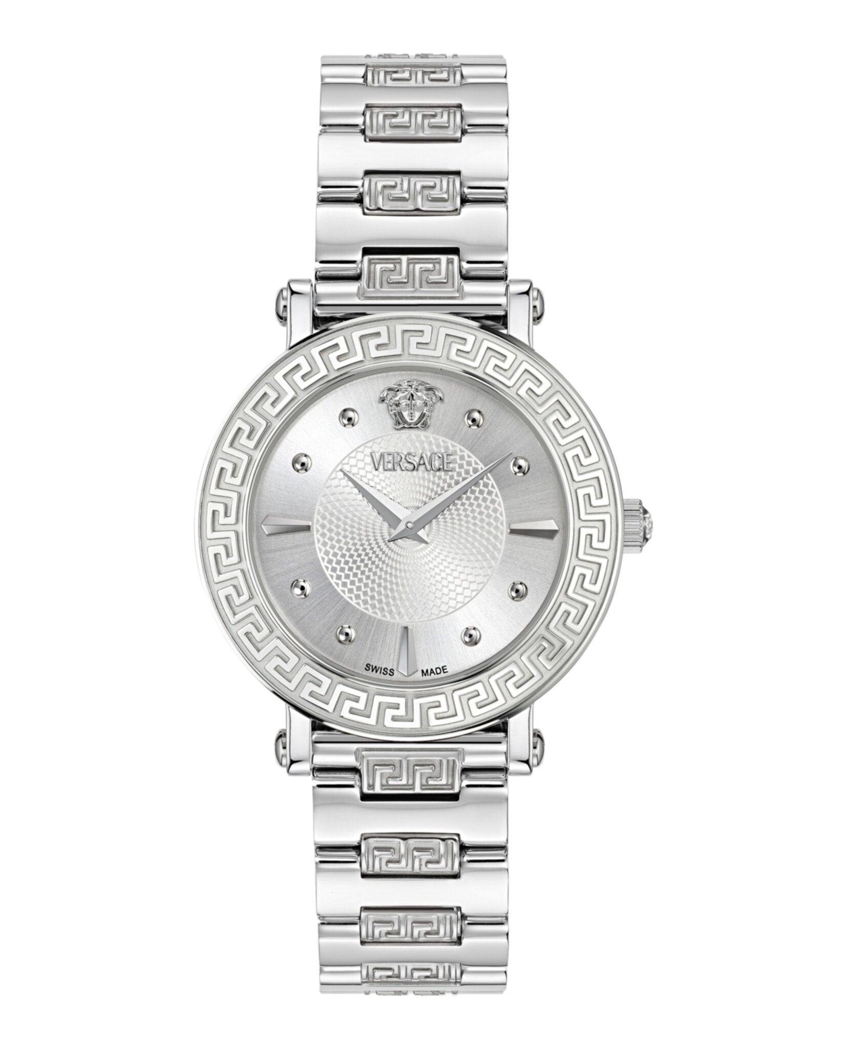 Versace Womens Stainless Steel 35mm Bracelet Fashion Watch