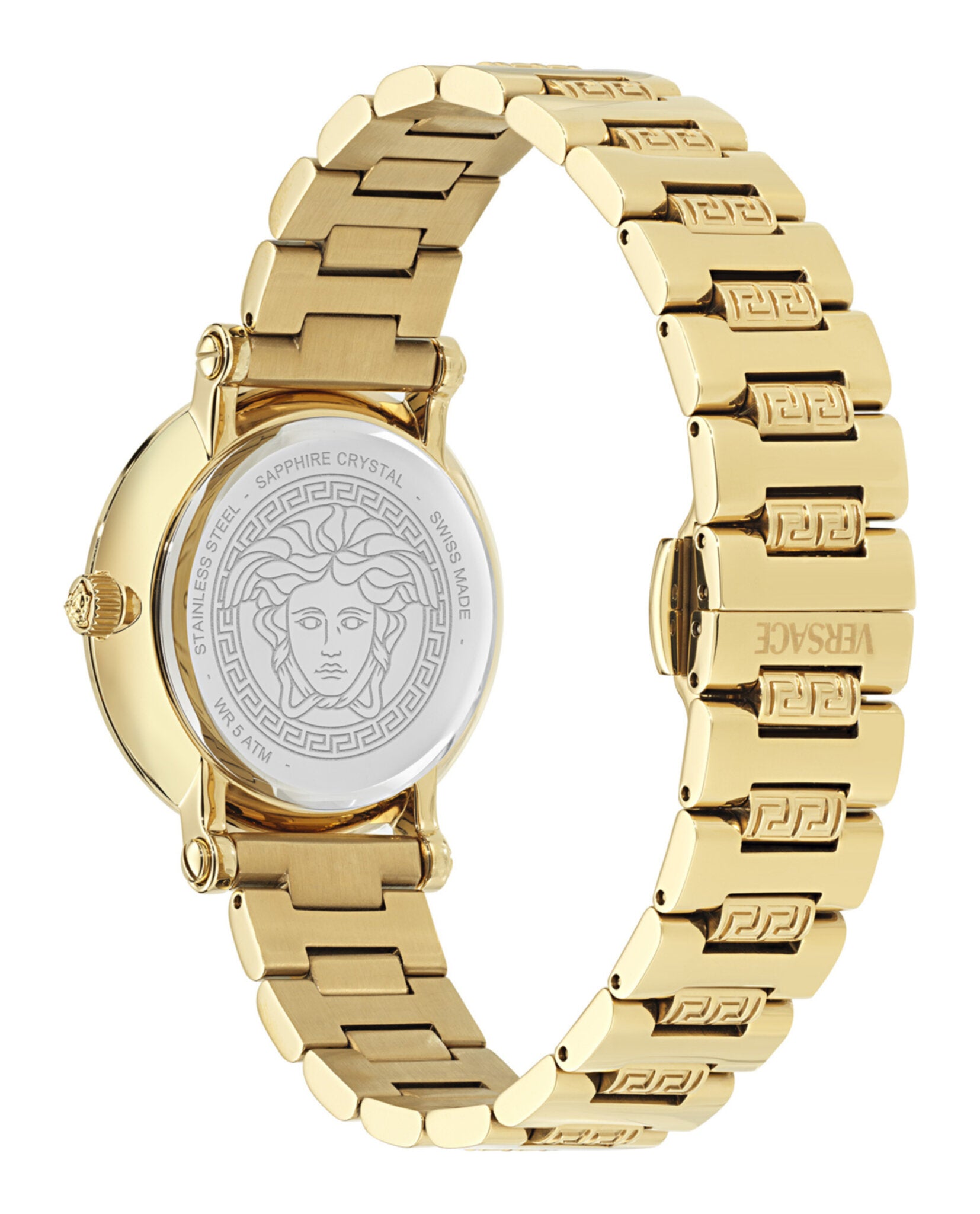 Versace Womens Gold 35mm Bracelet Fashion Watch
