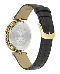 Versace Womens Gold 38mm Strap Fashion Watch