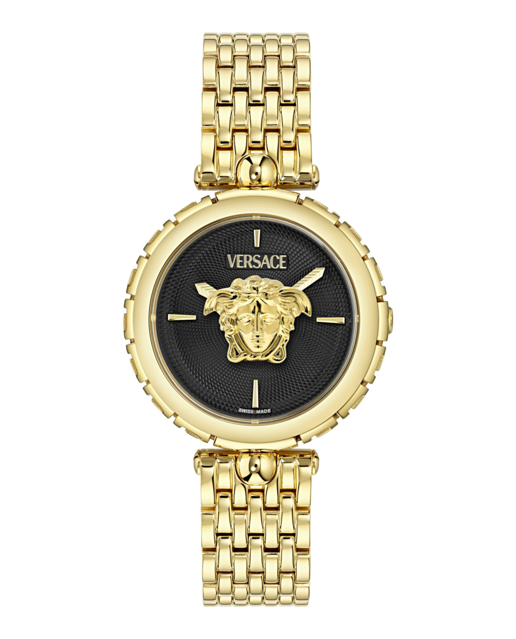 Versace Womens Gold 38mm Bracelet Fashion Watch