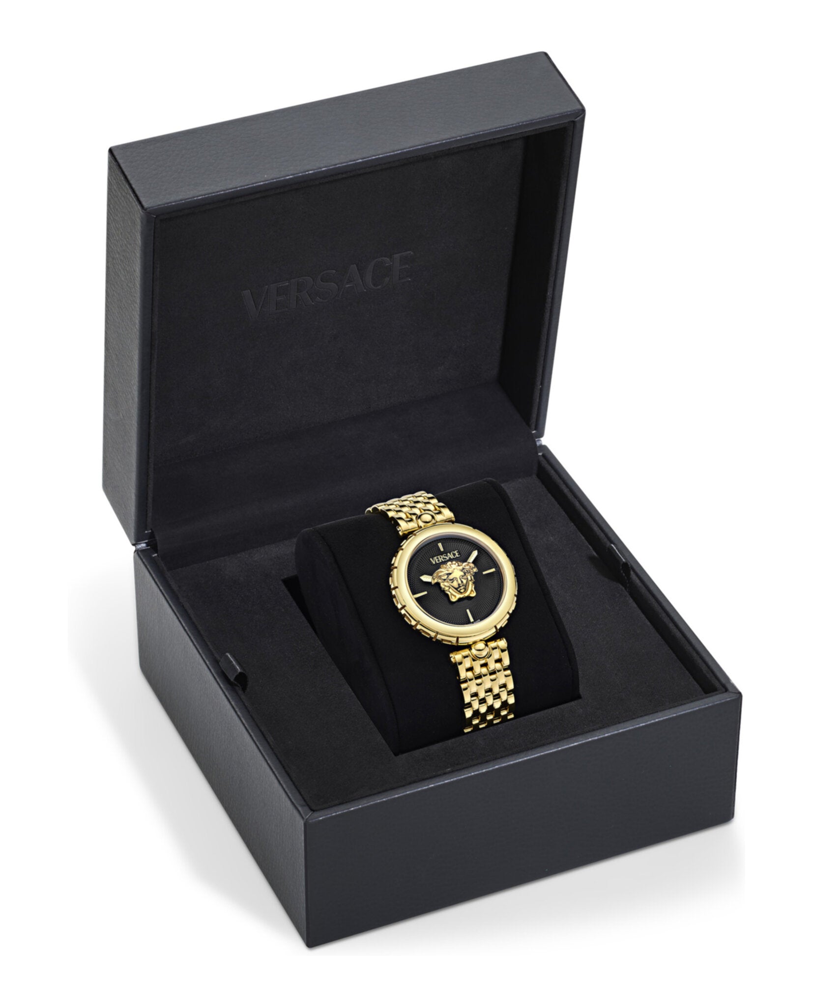 Versace Womens Gold 38mm Bracelet Fashion Watch