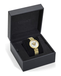Versace Womens Gold 38mm Bracelet Fashion Watch
