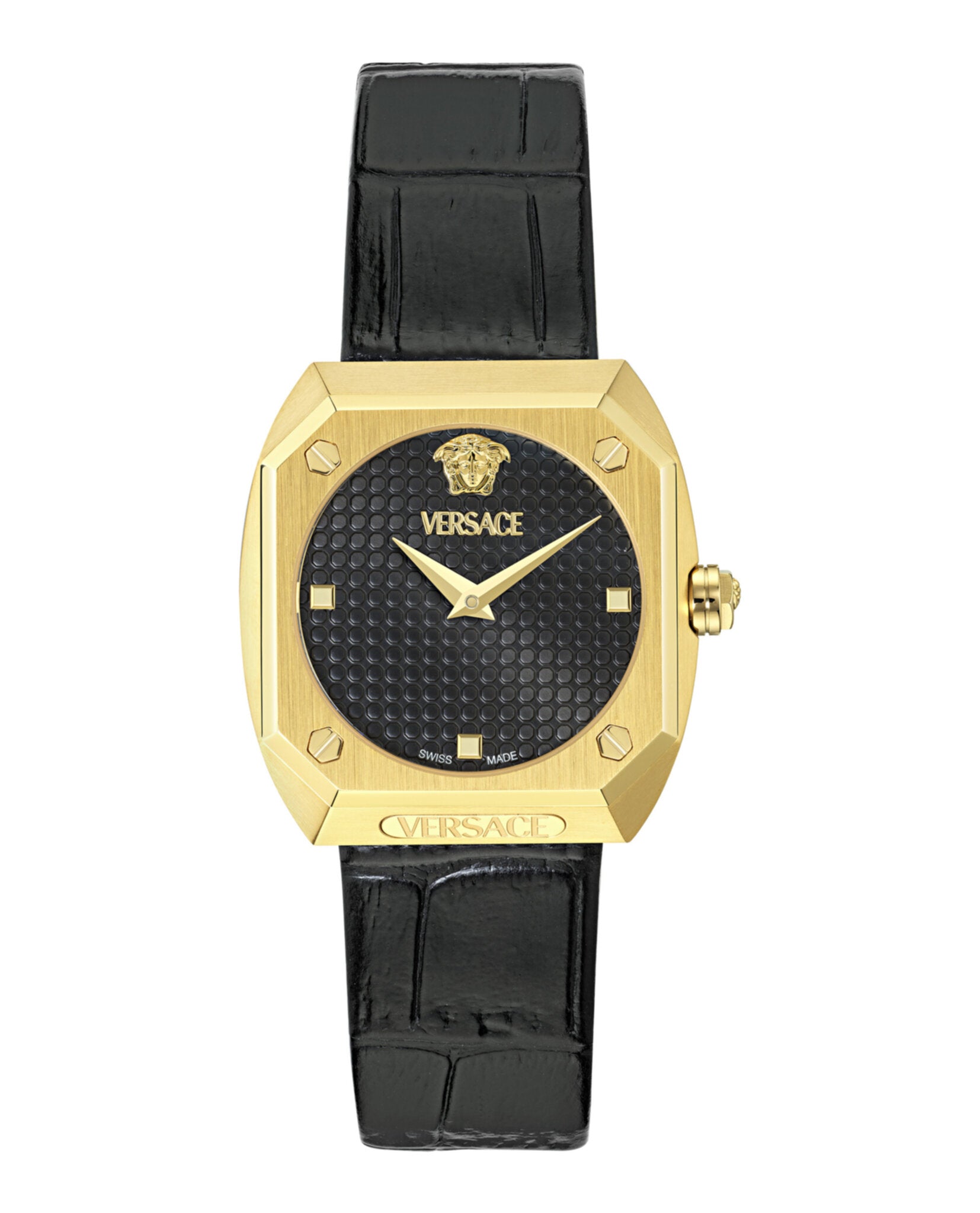 Versace Versace Womens  Gold 35mm Strap Fashion Watch
