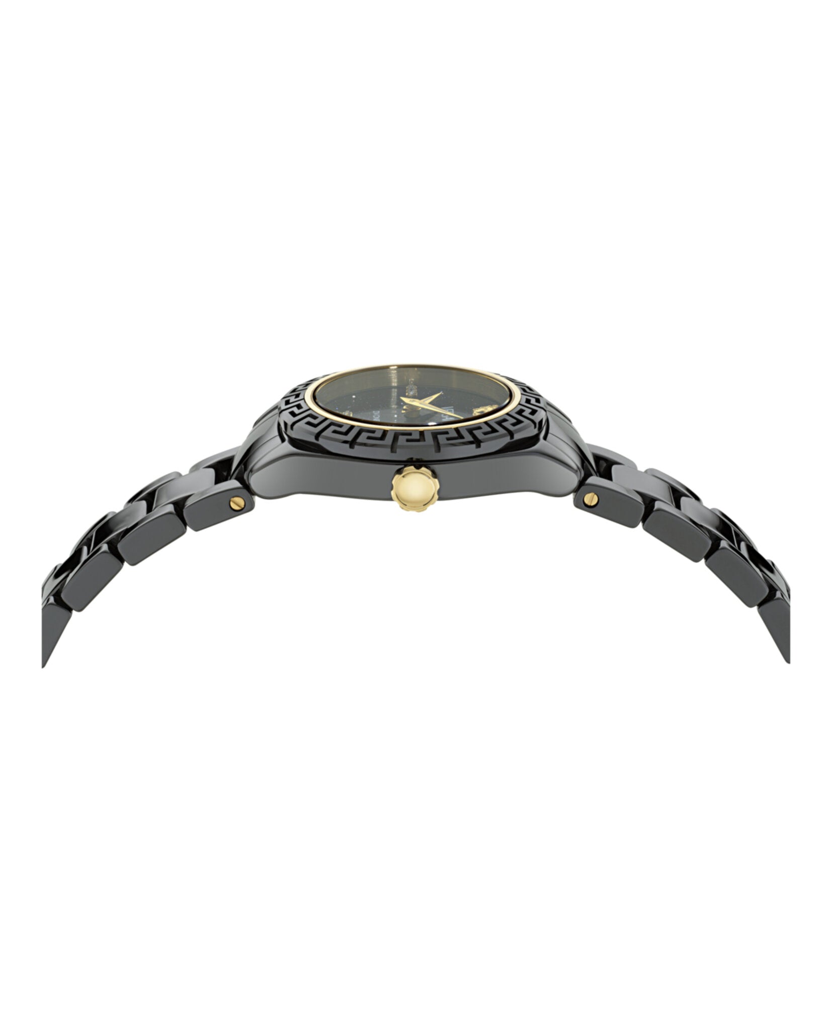 Versace Versace Womens  Black 28mm Bracelet Fashion Watch