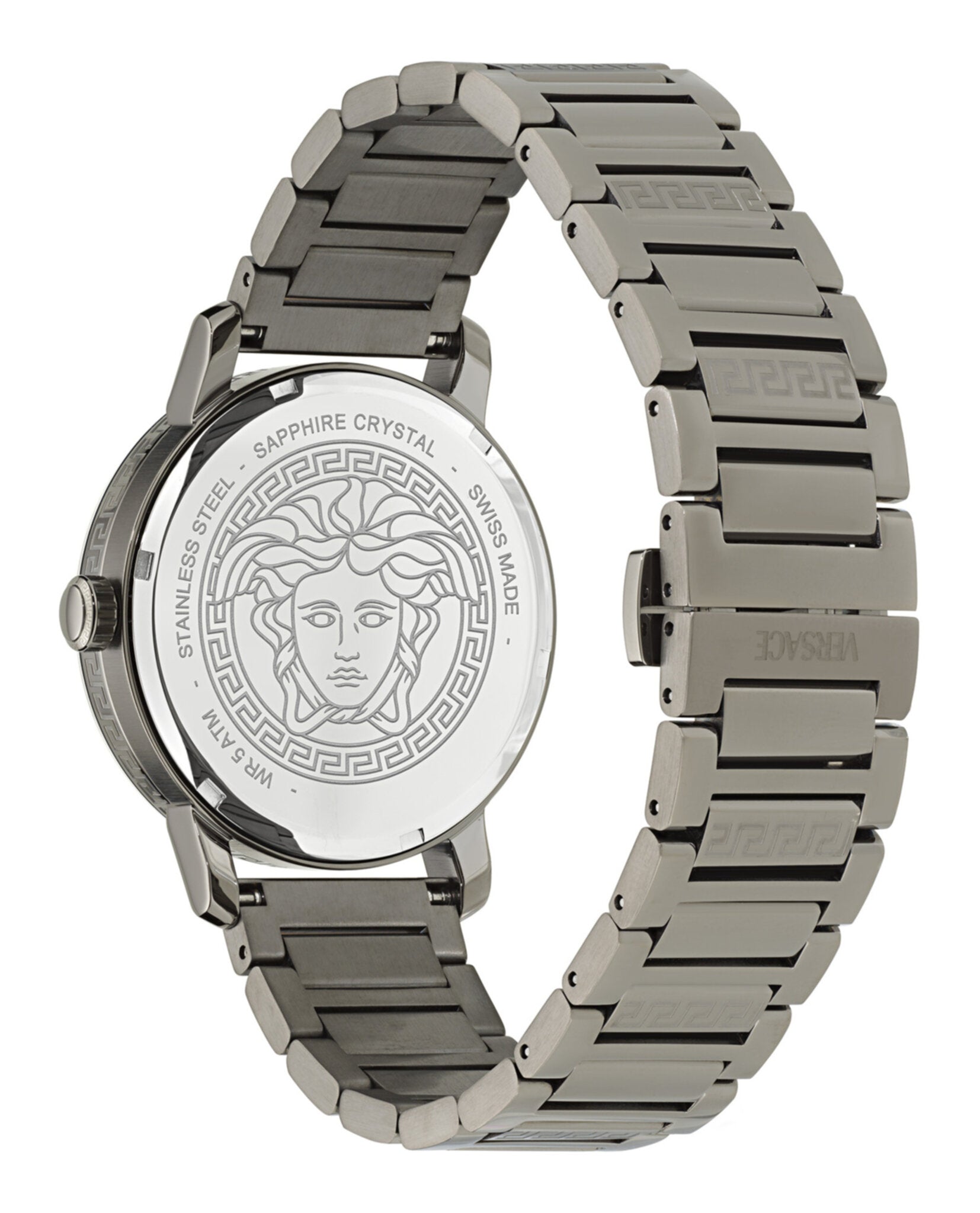 Versace Mens Gun 40mm Bracelet Fashion Watch
