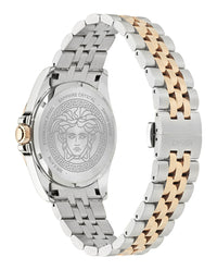 Versace Mens Two Tone 41mm Bracelet Fashion Watch