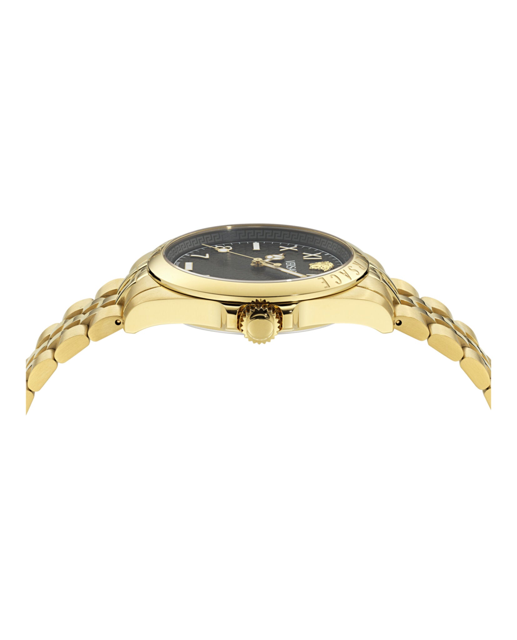 Versace Mens Gold 41mm Bracelet Fashion Watch