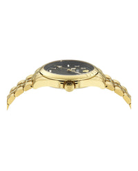 Versace Mens Gold 41mm Bracelet Fashion Watch