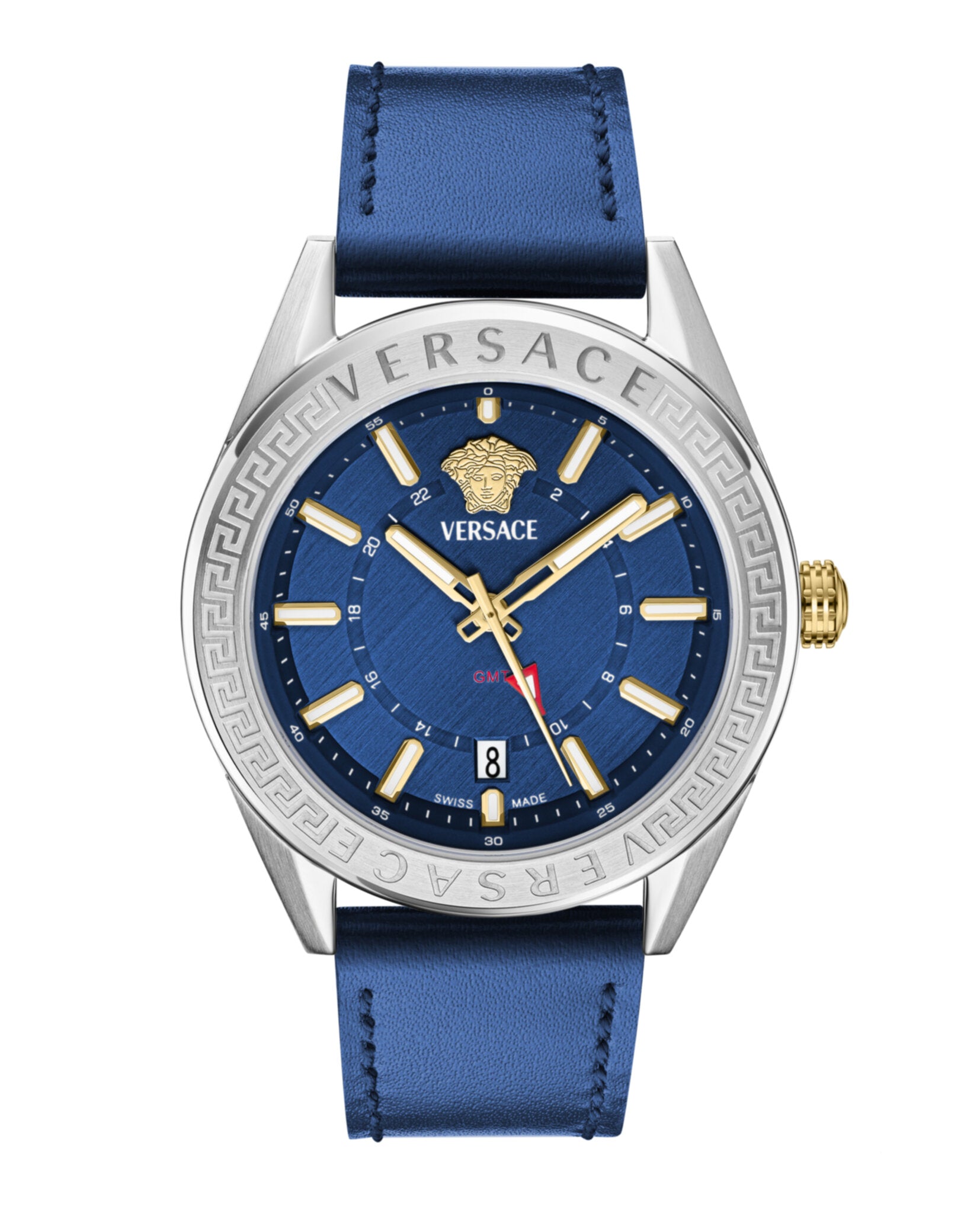 Versace Mens 42mm Strap Fashion Watch