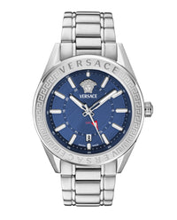 Versace Mens Stainless Steel 42mm Bracelet Fashion Watch