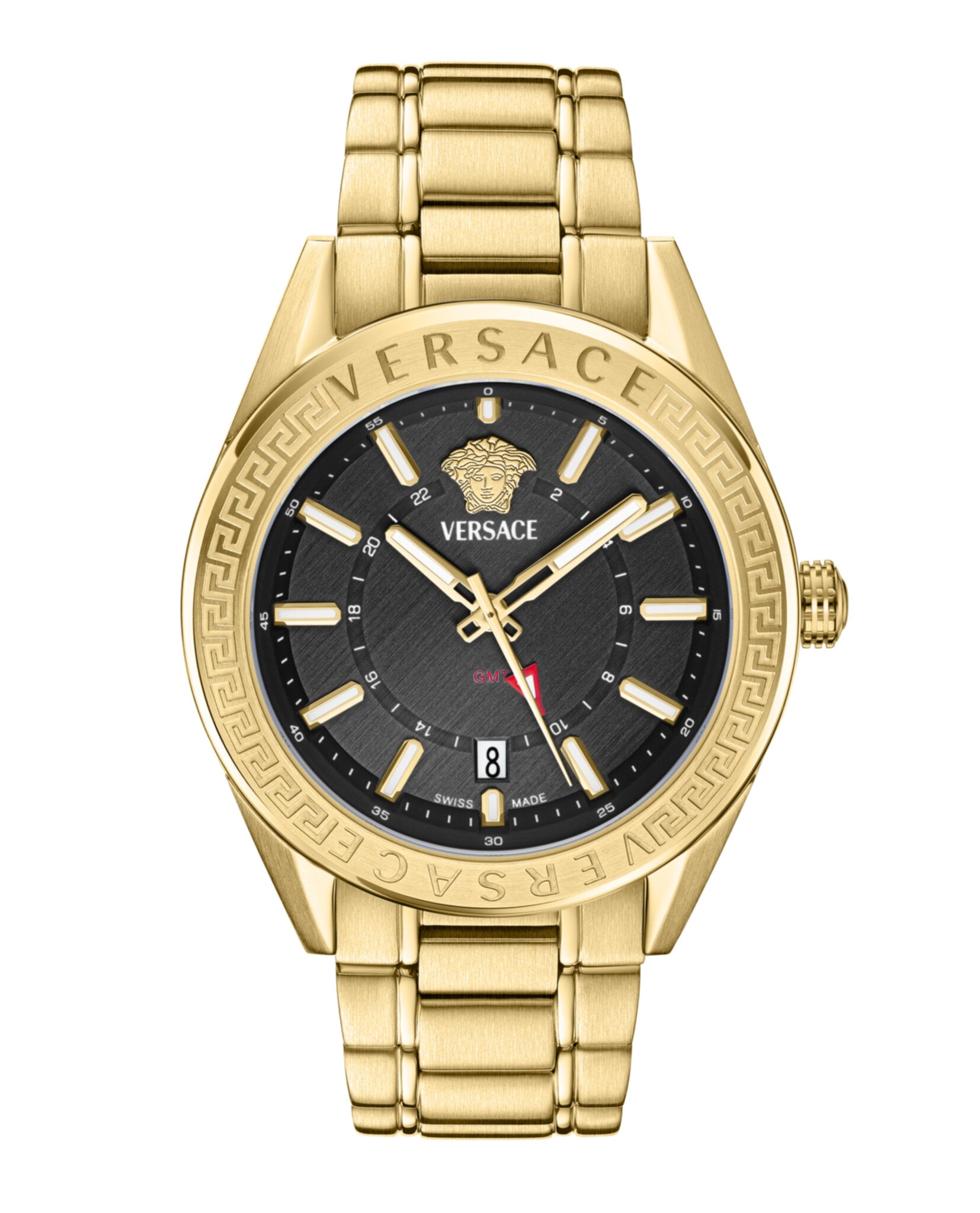 Versace Mens 42mm Strap Fashion Watch