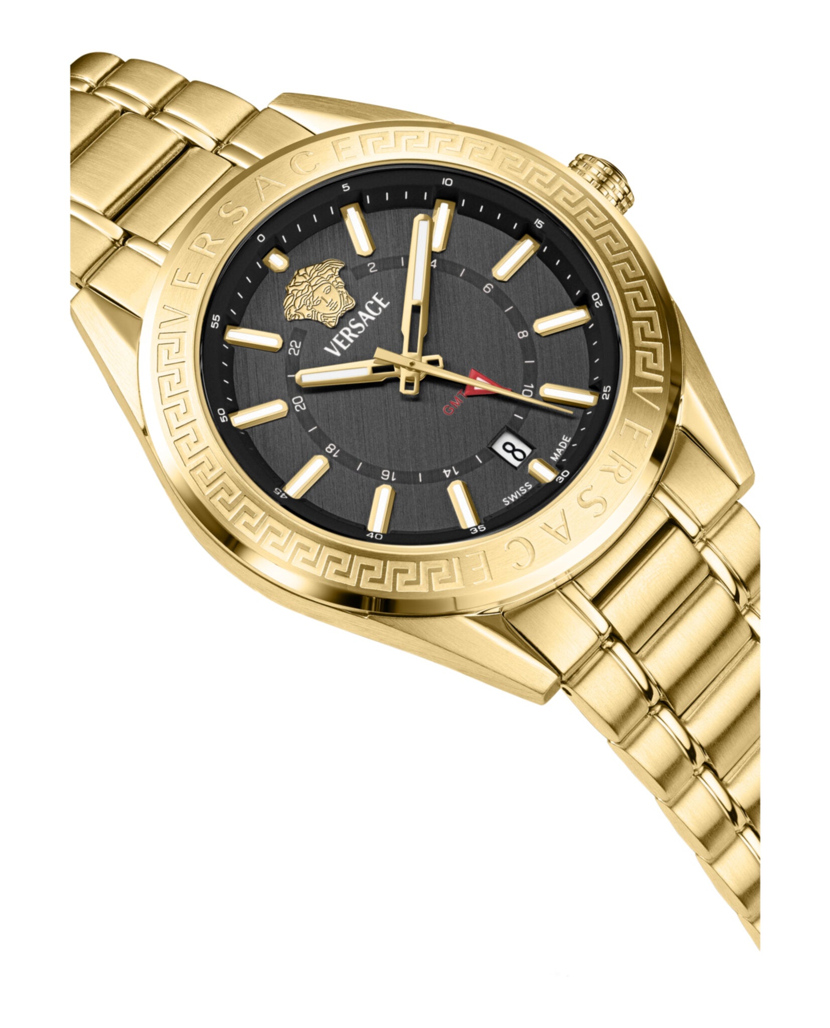Versace Mens 42mm Strap Fashion Watch