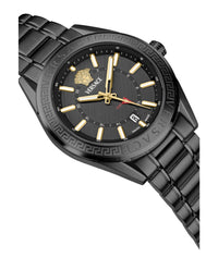 Versace Mens Black 42mm Bracelet Fashion Watch