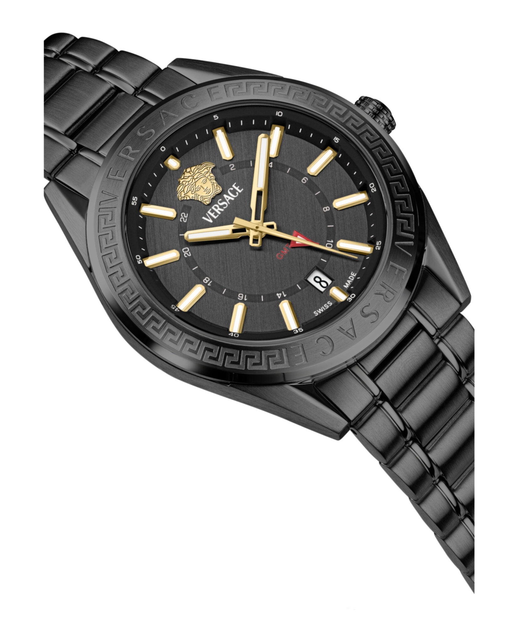 Versace Mens 42mm Strap Fashion Watch