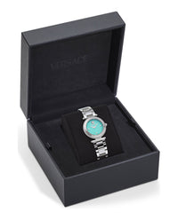 Versace Versace Womens  Stainless Steel 30mm Bracelet Fashion Watch