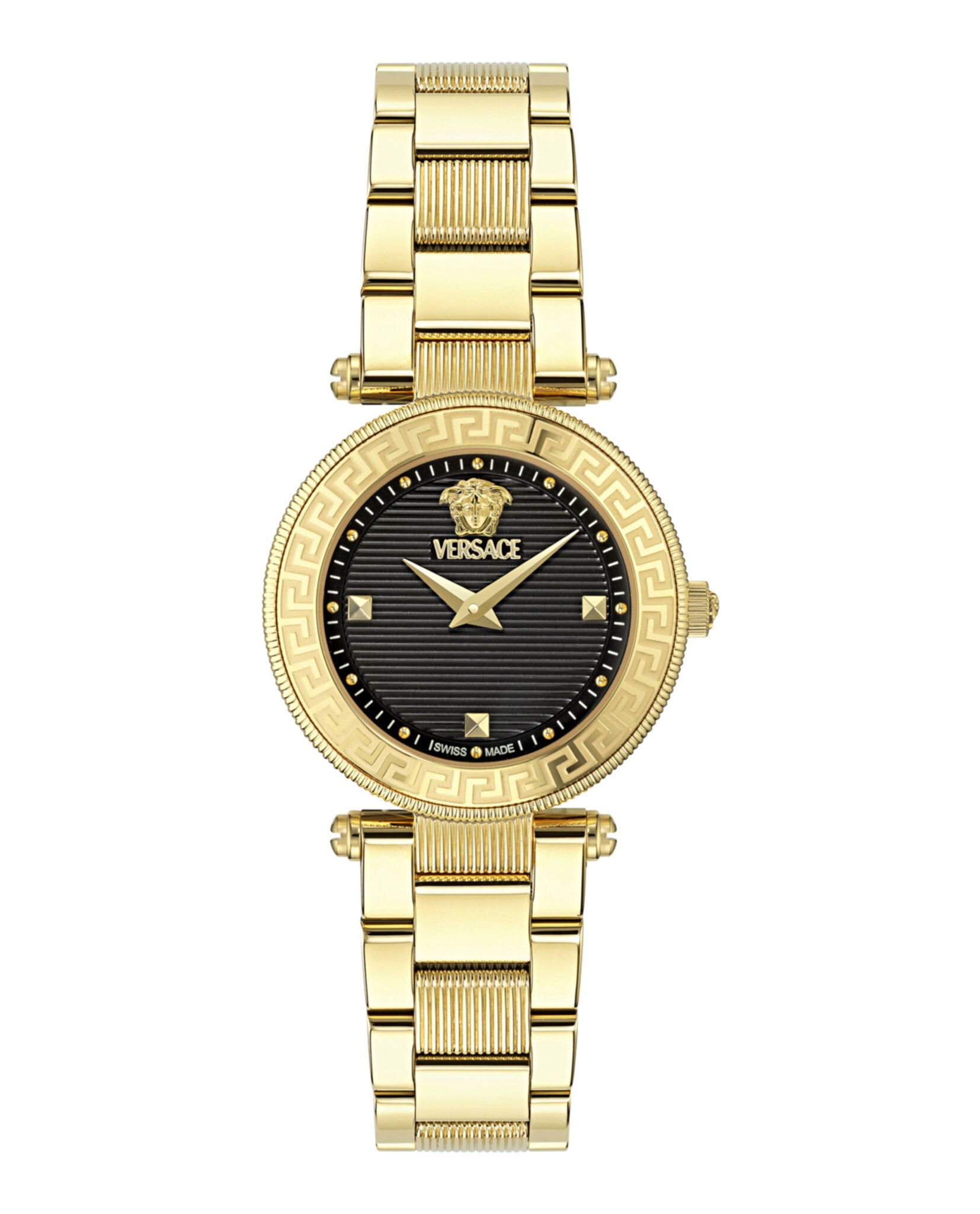 Versace Womens Gold 30mm Bracelet Fashion Watch