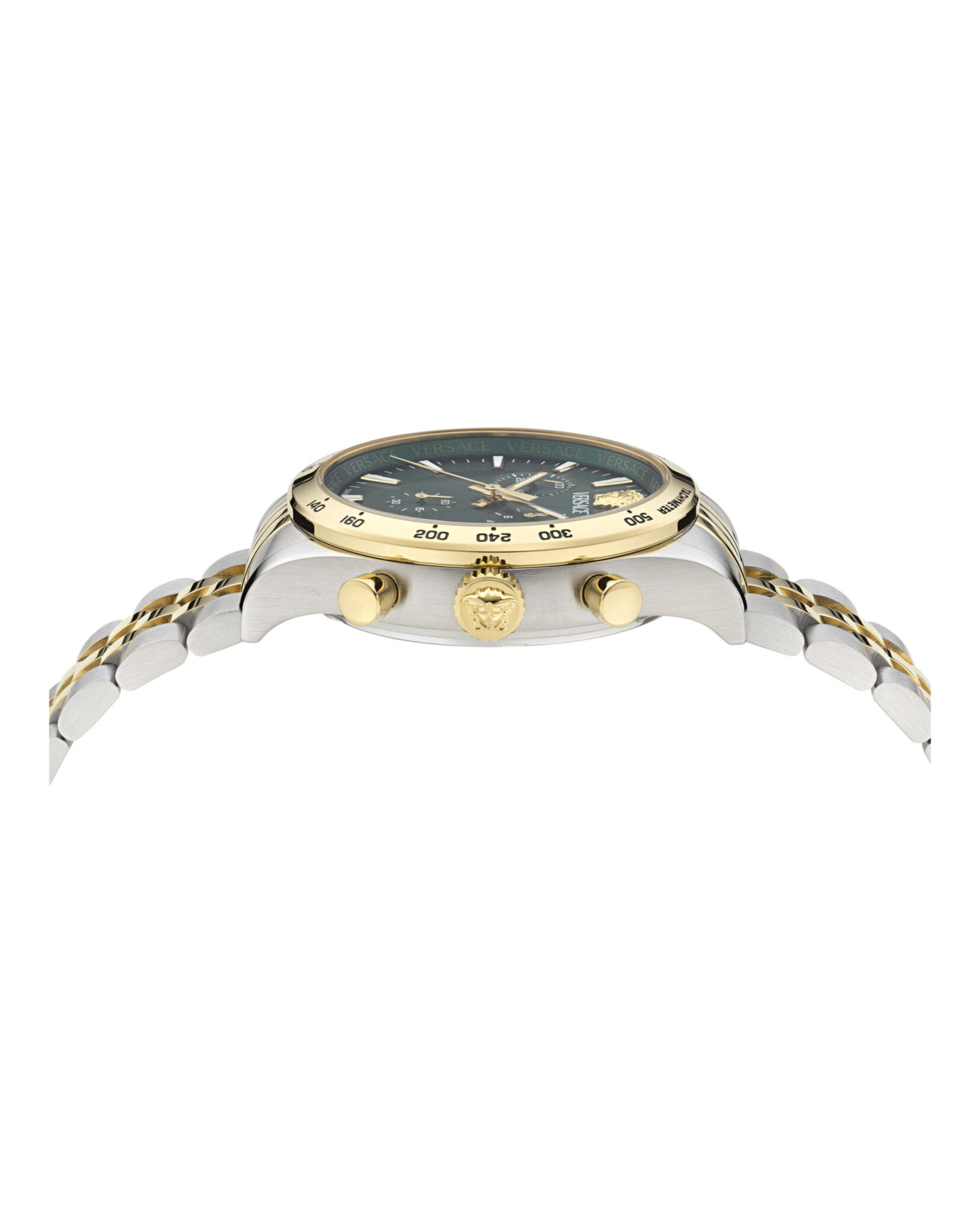 Versace Mens Two Tone 40mm Bracelet Fashion Watch