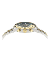 Versace Mens Two Tone 40mm Bracelet Fashion Watch
