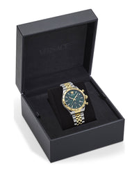 Versace Mens Two Tone 40mm Bracelet Fashion Watch
