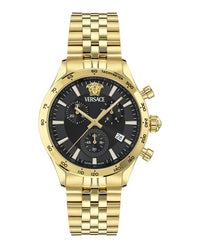 Versace Mens Hellenyium 42mm Bracelet Fashion Watch