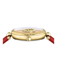 Versace Womens Gold 39mm Strap Fashion Watch