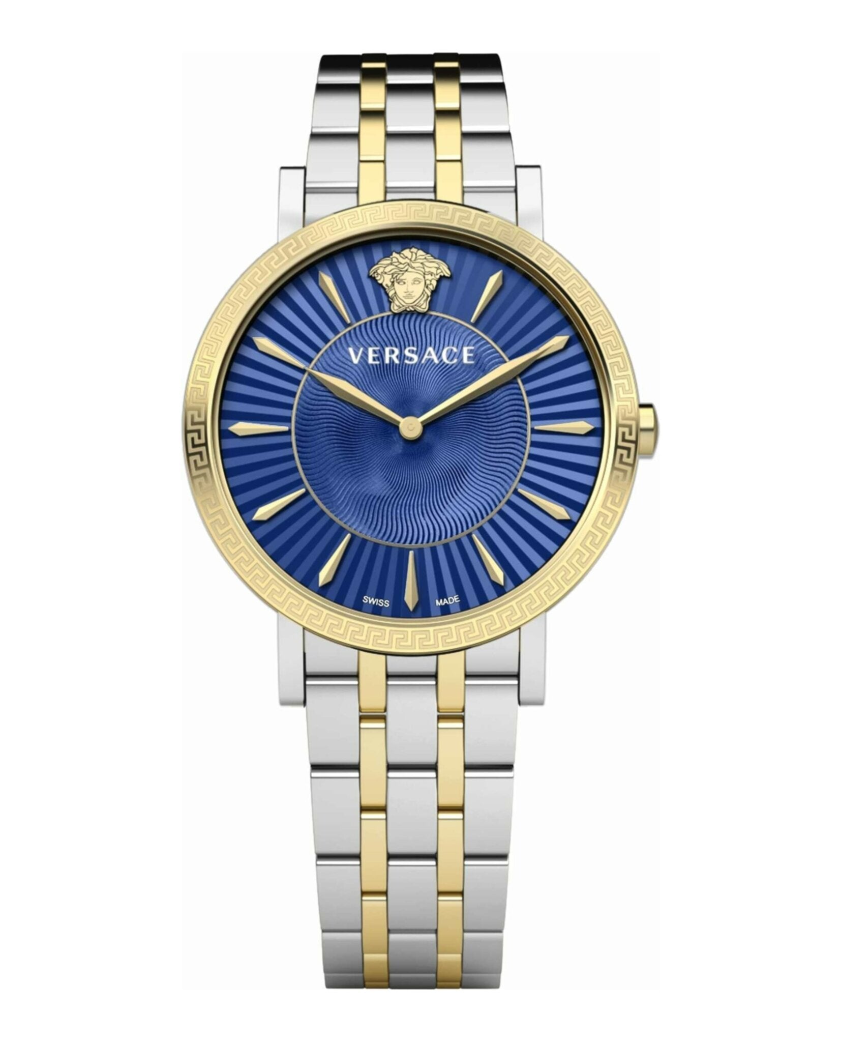 Versace Womens Two Tone 38mm Bracelet Fashion Watch