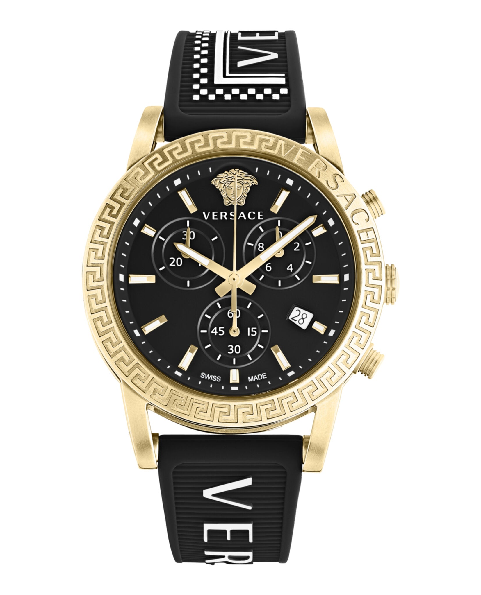 Versace Womens Gold 40mm Strap Fashion Watch