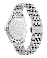 Versace Mens Stainless Steel 41mm Bracelet Fashion Watch