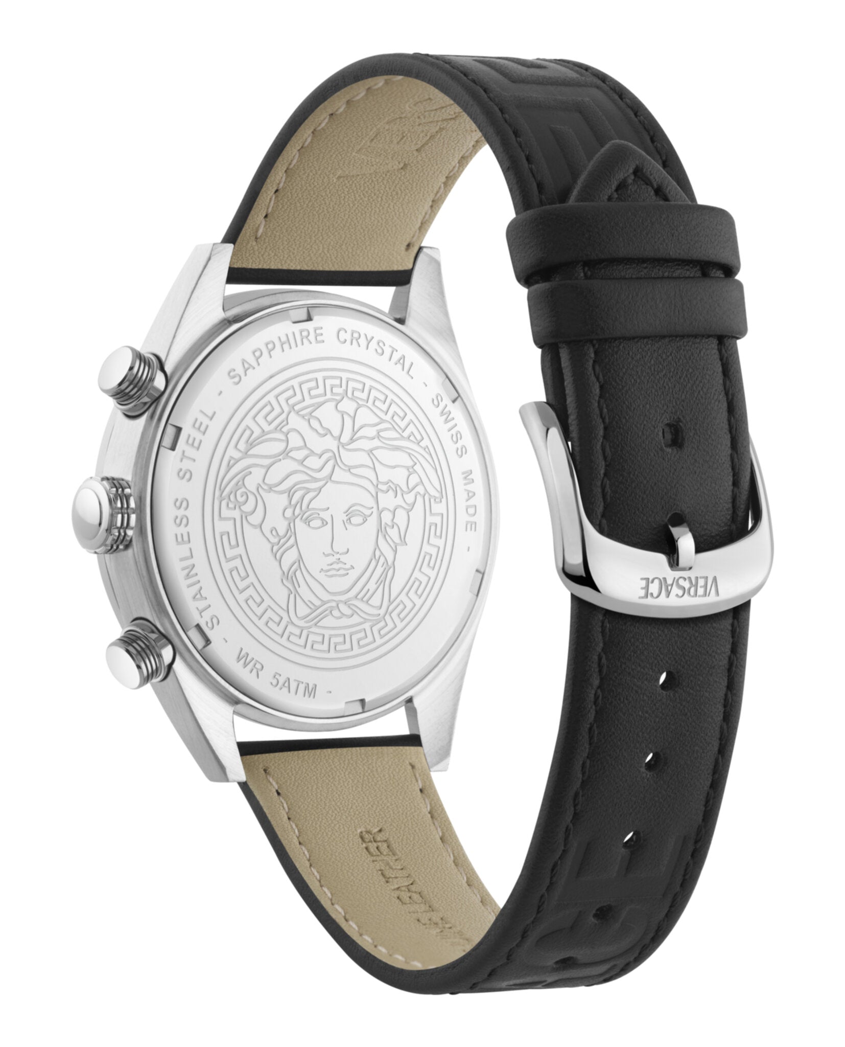 Versace Mens 44mm Strap Fashion Watch