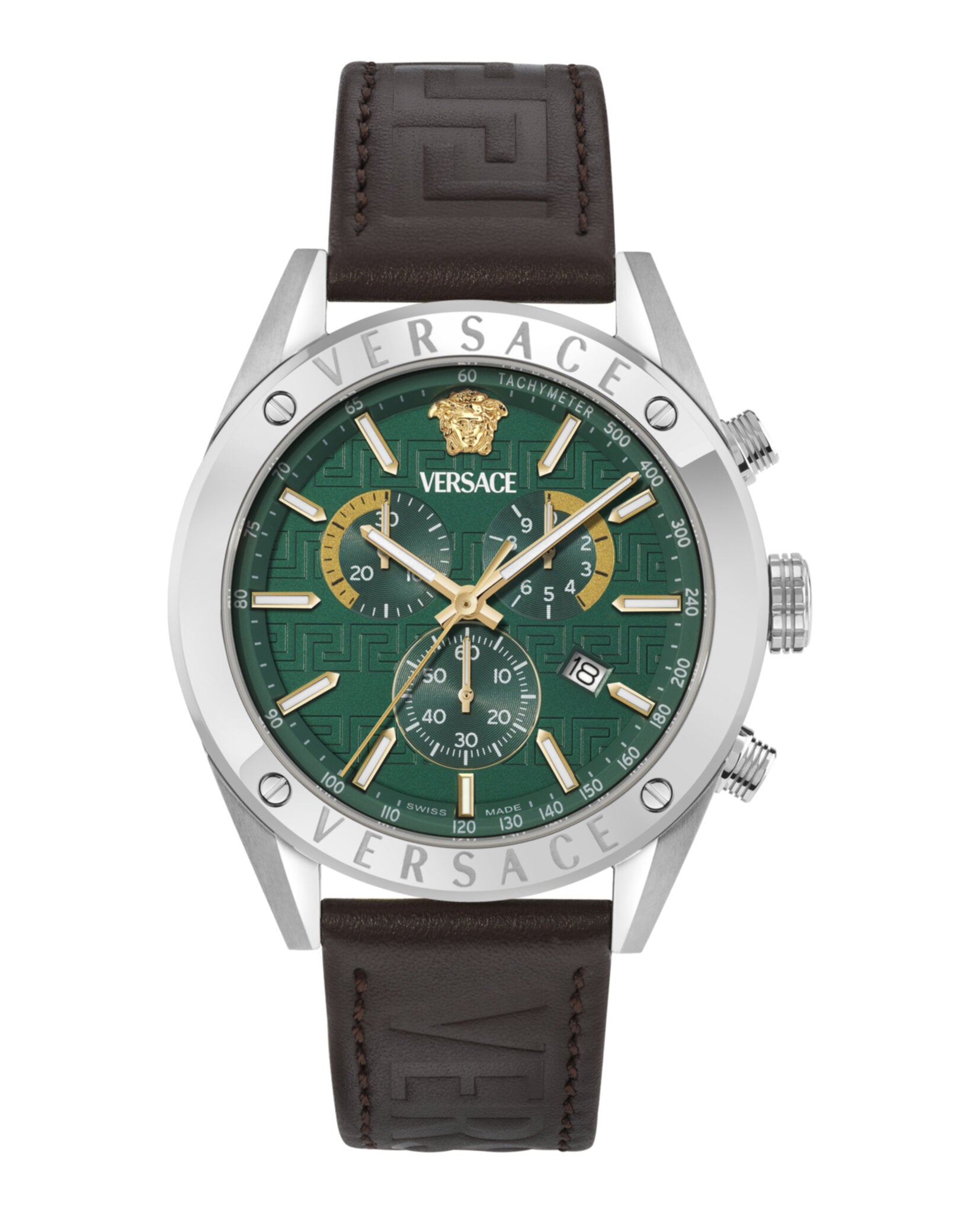 Versace Mens 44mm Strap Fashion Watch