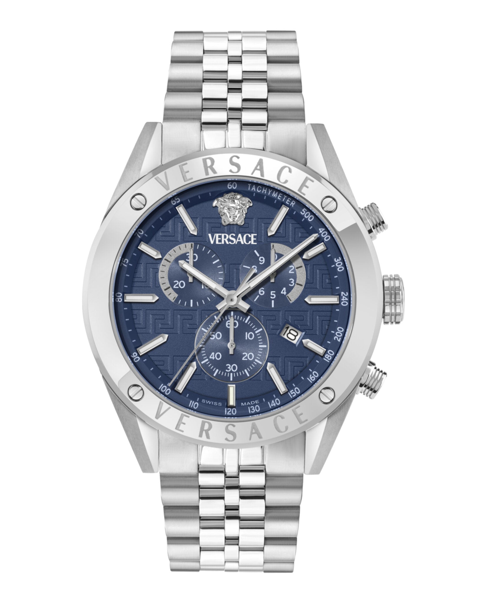 Versace Mens 44mm Strap Fashion Watch