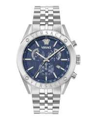Versace Mens Stainless Steel 44mm Bracelet Fashion Watch