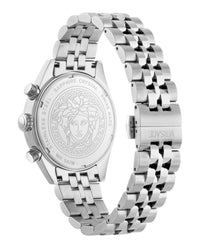 Versace Mens Stainless Steel 44mm Bracelet Fashion Watch