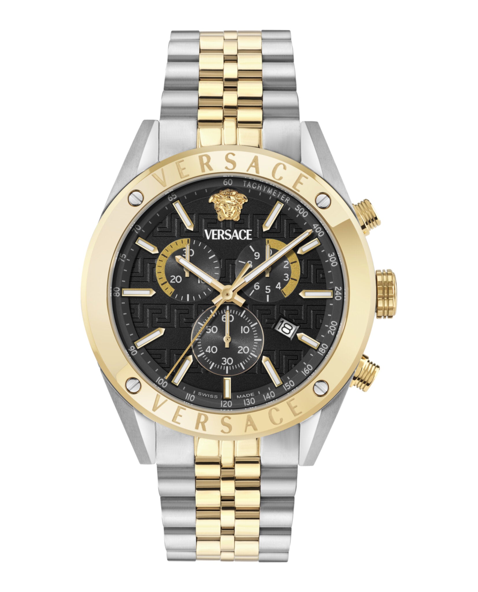 Versace Mens 44mm Strap Fashion Watch