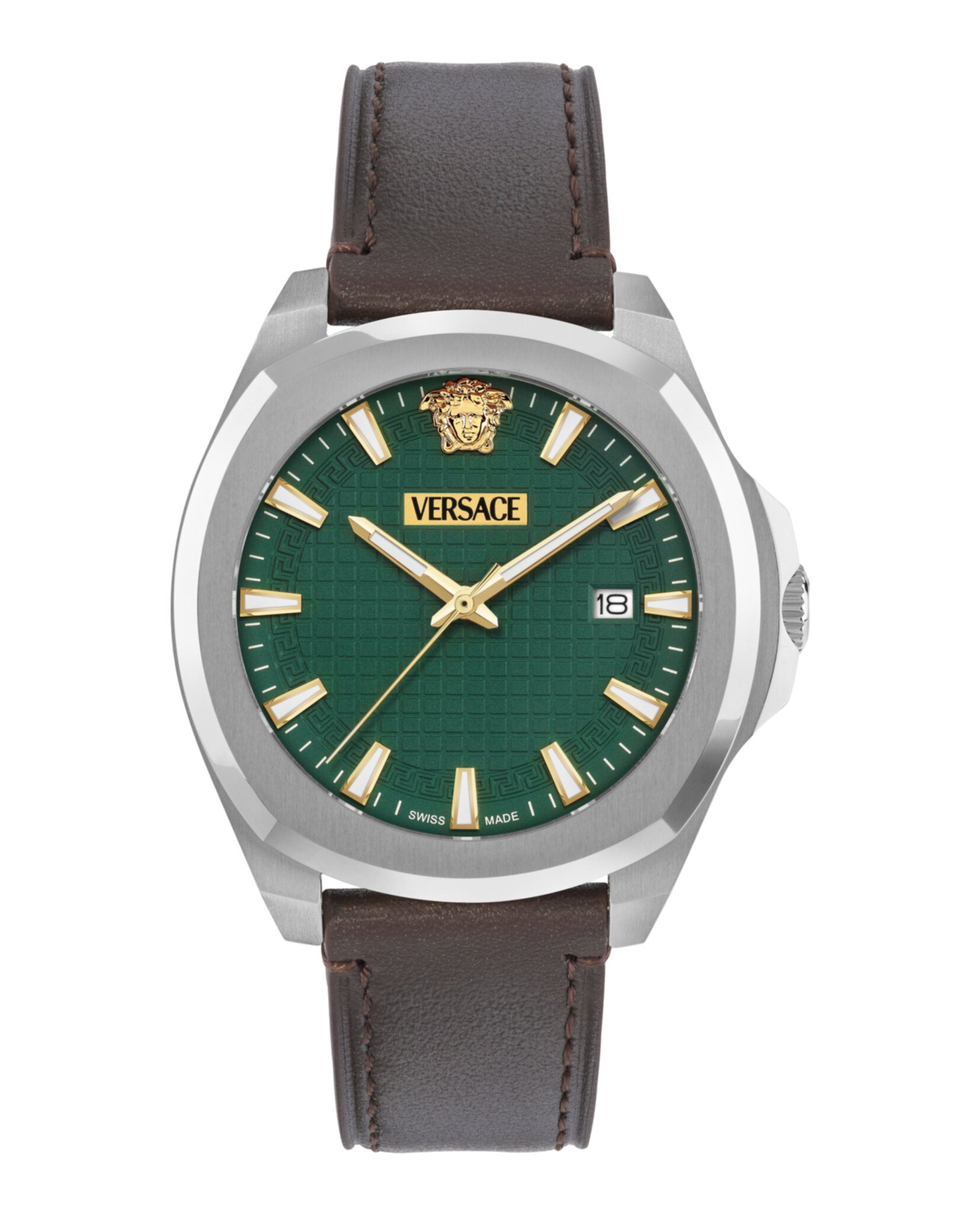 Versace Mens 42mm Strap Fashion Watch