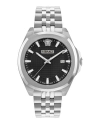Versace Versace Mens  Stainless Steel 42mm Bracelet Fashion Watch