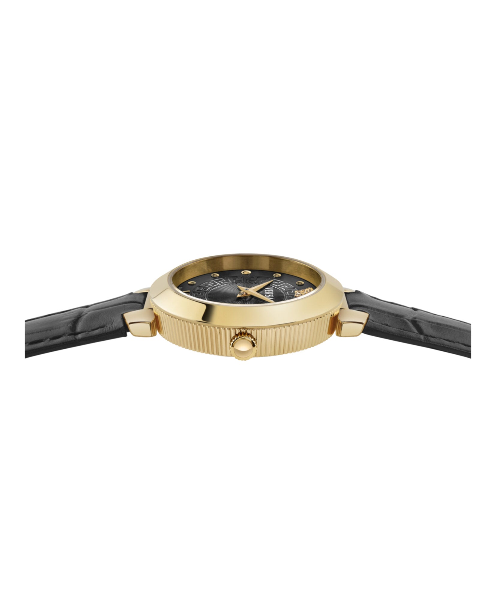 Versace Versace Womens  Gold 30mm Strap Fashion Watch